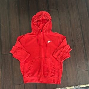 Nike Men's Red Hoodie Sweater